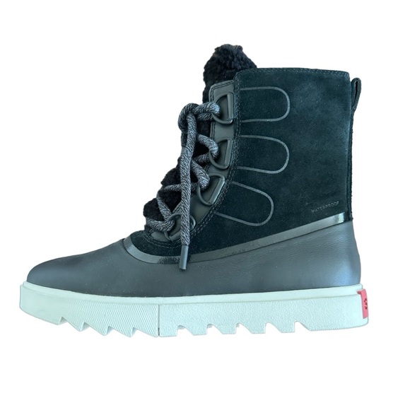 Sorel Joan of Arctic Next Lite Shearling Trimmed Suede Boots Size 9 - Picture 3 of 16